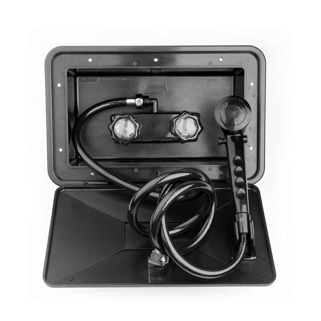 Dura Faucet DF-SA170-BK Exterior RV Shower with Hose - Black