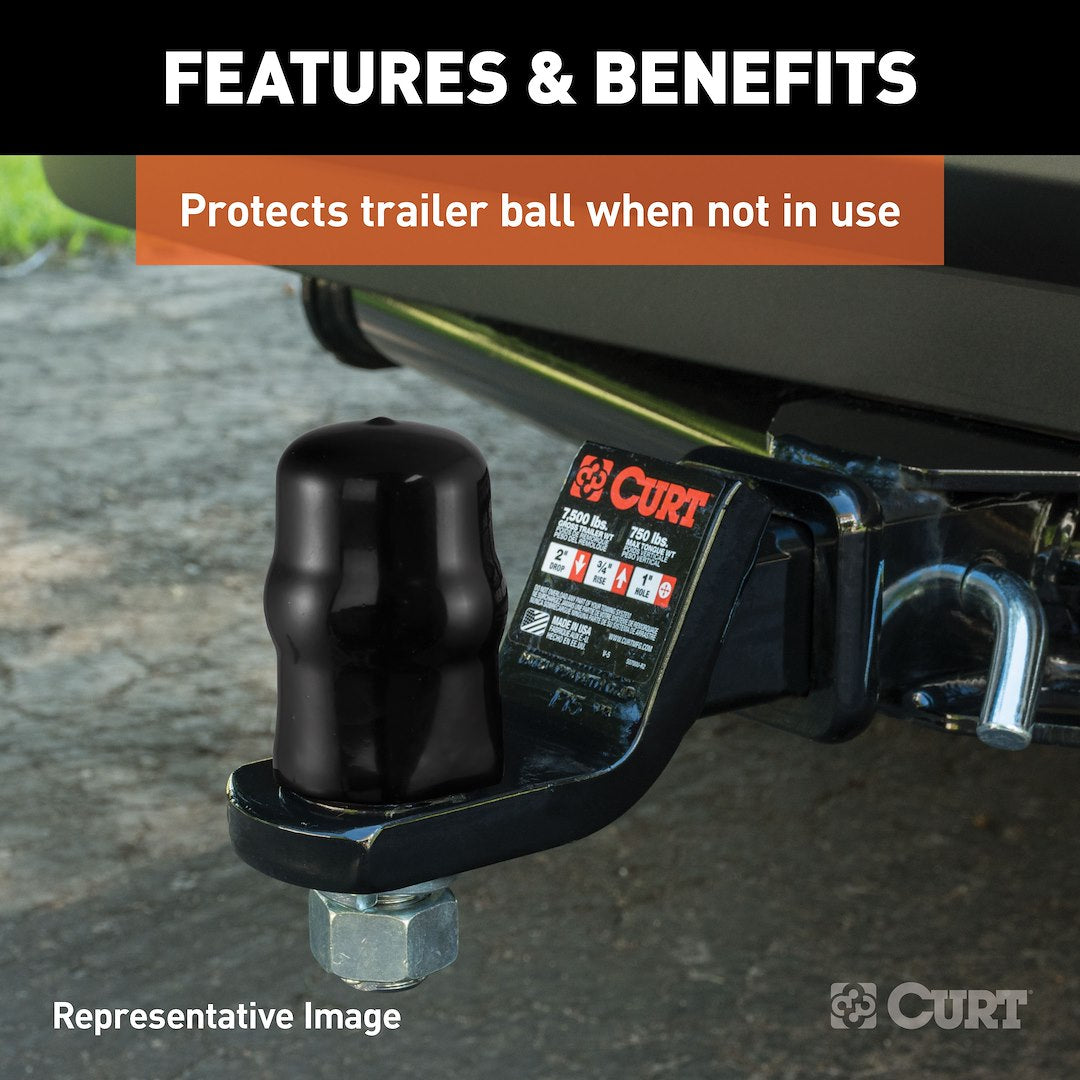CURT Trailer Hitch Ball Cover (21811) – Material: Rubber