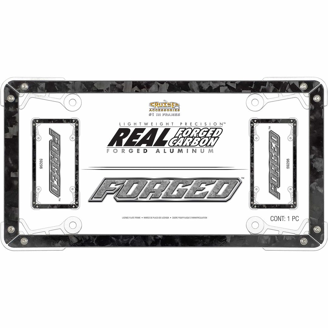 Cruiser 59298 Forged Black/Clear Plate Frame - image 2
