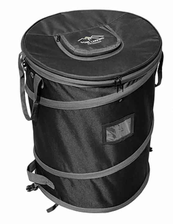 Trailersphere GCTB01 Freestanding Trash and Recycling Bin - Black