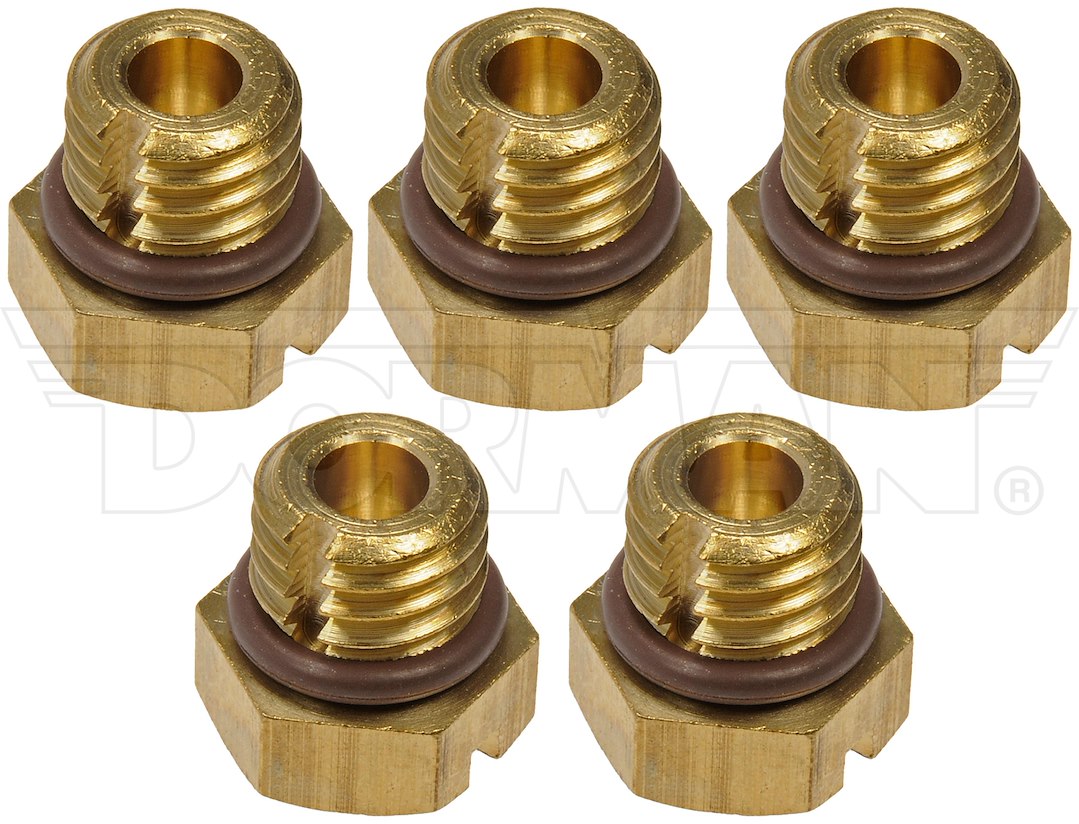 Dorman 904112HP Brass Fuel Filter Bleeder Screws, Set of 5 - image 3