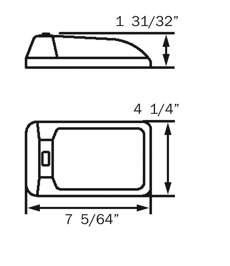 Optronics Interior Light (Rvil21s) – Length: 7-1/16 Inch