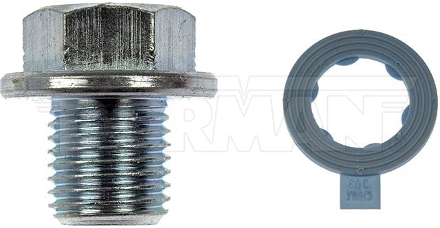 Dorman 65230 M14x1.5 Silver Steel Drain Plug - image 1