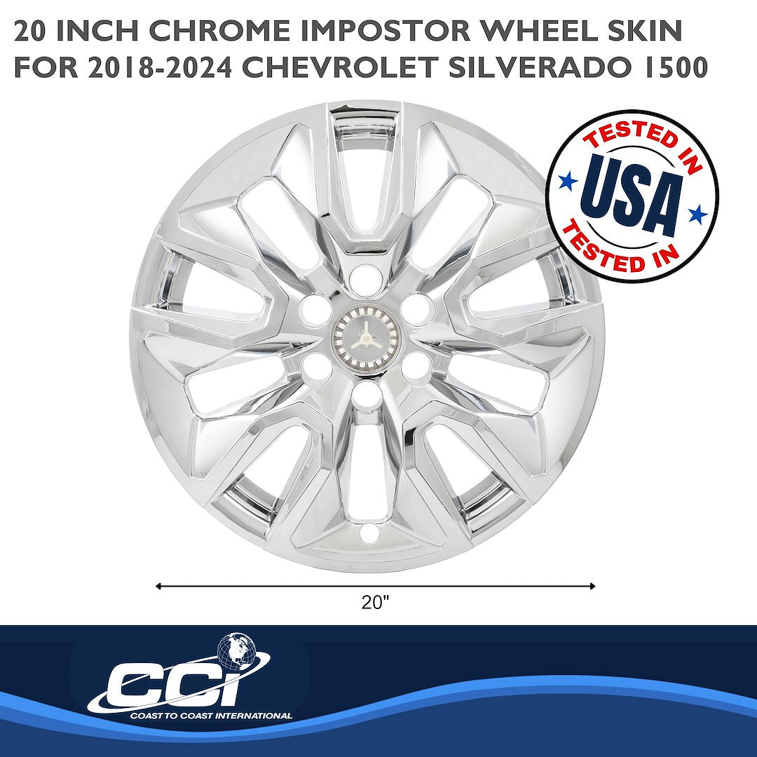 Coast To Coast IMP454X Chrome Silverado/Tahoe Wheel Skins - image 3