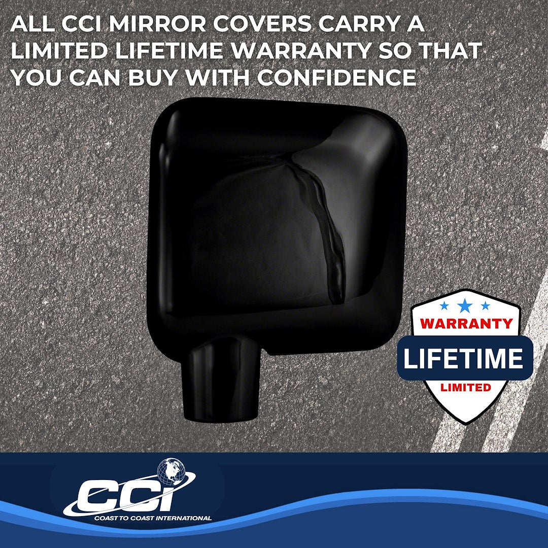 Coast To Coast MC67401BK Wrangler JK Black Mirror Covers - image 4