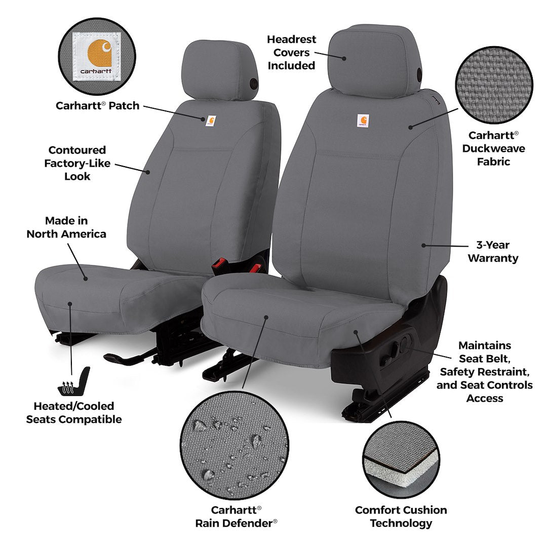 Covercraft 4329ABCAGY Carhartt Gravel Bucket Seat Covers - image 2