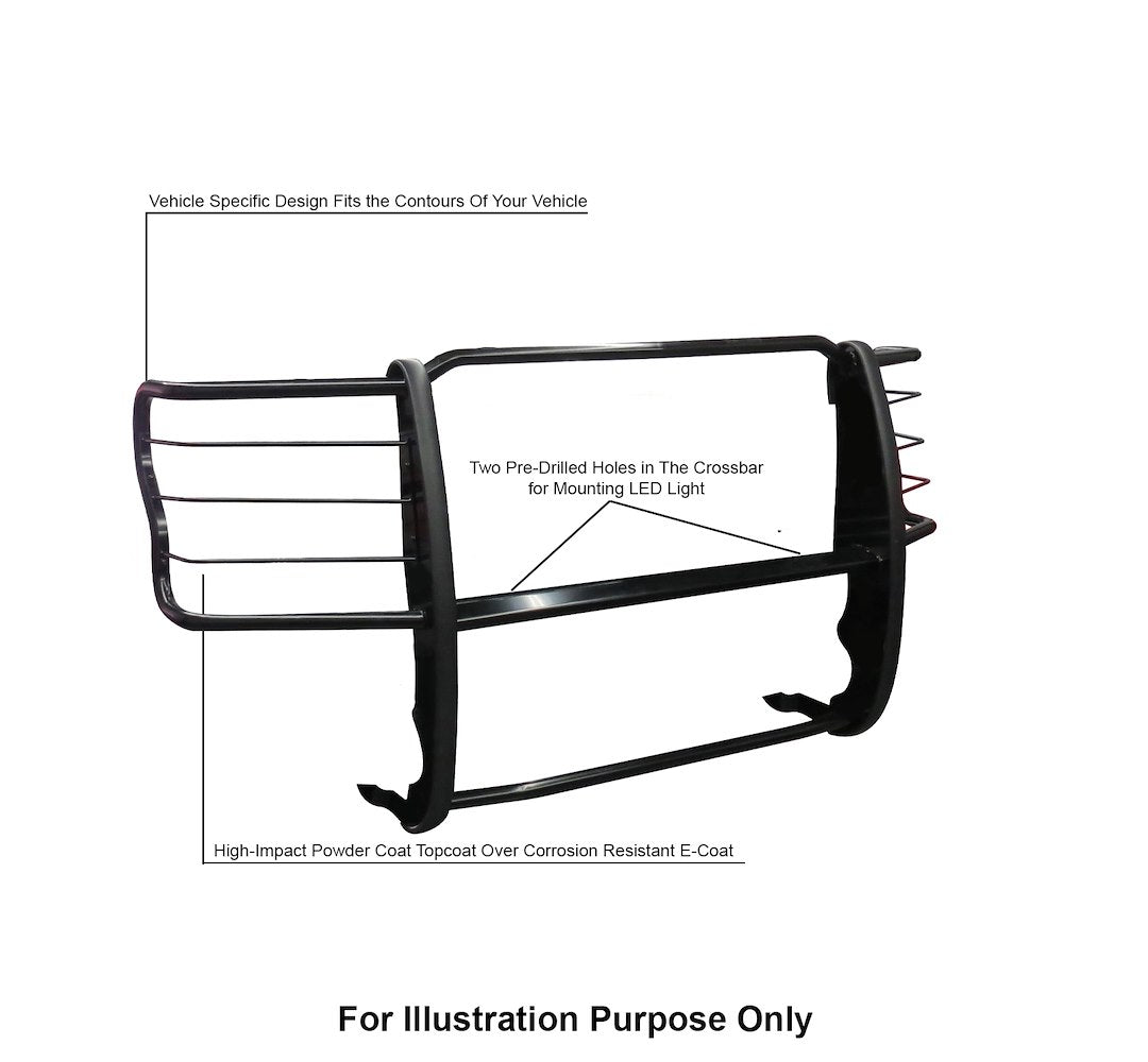 Black Horse Offroad Steel Grille Guard 17FB28MA - image 6