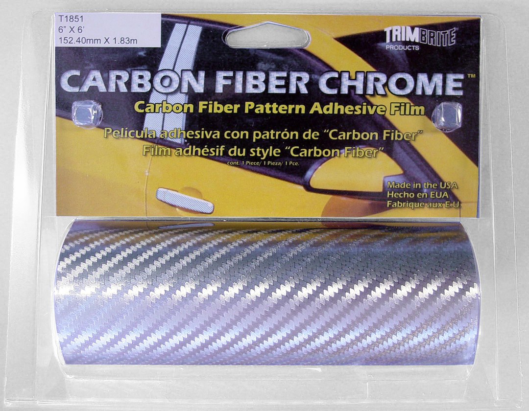 Trimbrite T1851 Chrome Carbon-Fibre-Style Protective Film