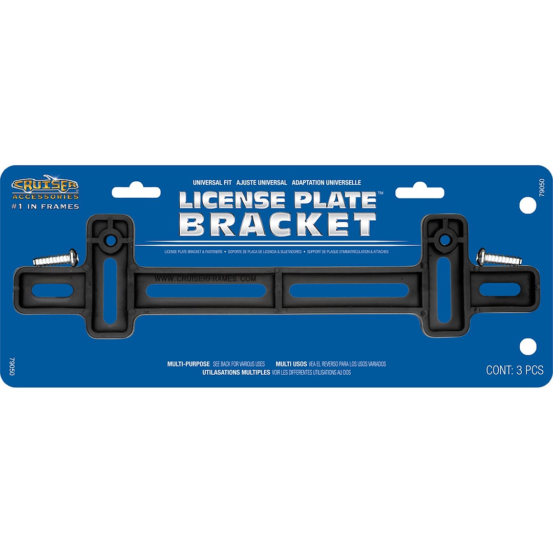 Cruiser License Plate Bracket (79050) – Color: Black