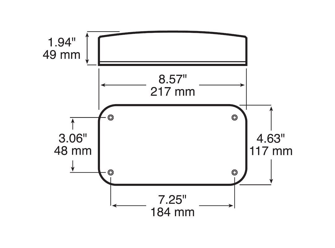 Peterson Mfg. Surface Mount License/ Stop/ Tail/ Turn Light (V25922)