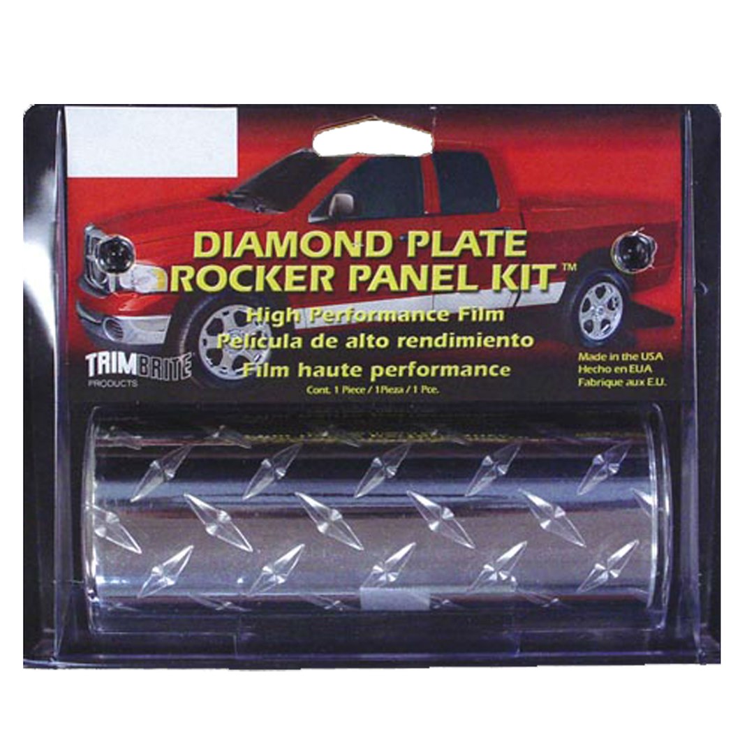 Trimbrite T1840 Chrome Diamond-Plate Rocker Panel Trim