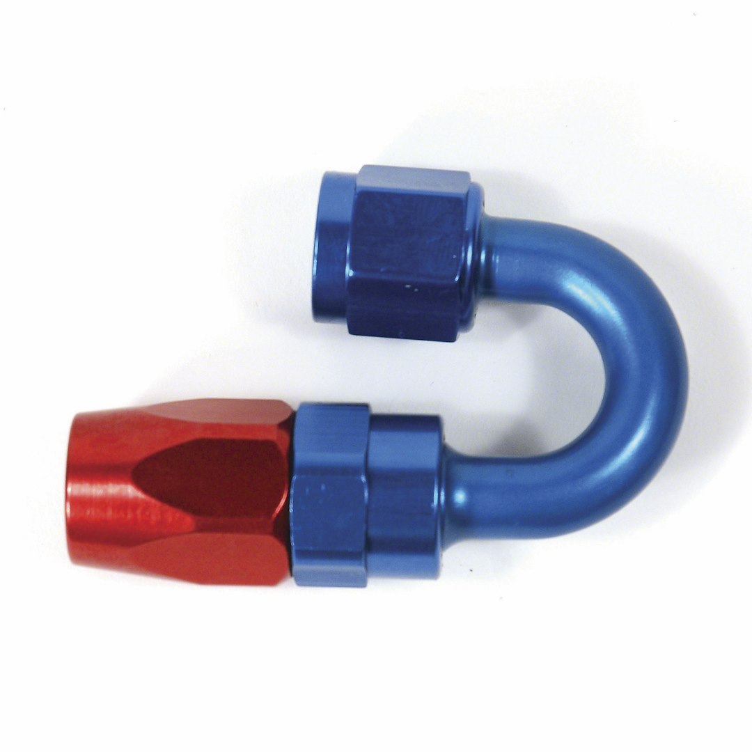 SpeedFX 511680 Red/Blue 180-Degree -16 AN Hose End