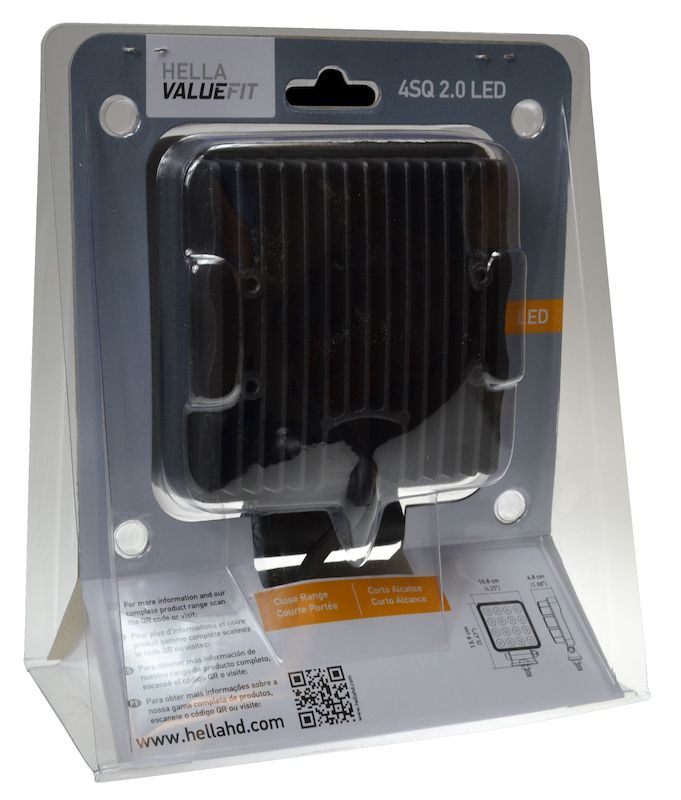 Hella 357106002 2.0 Square Close-Range LED Work Light
