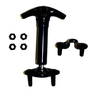 Crown Automotive HC4 Matte Black Rubber Hood Catch Kit - image 3