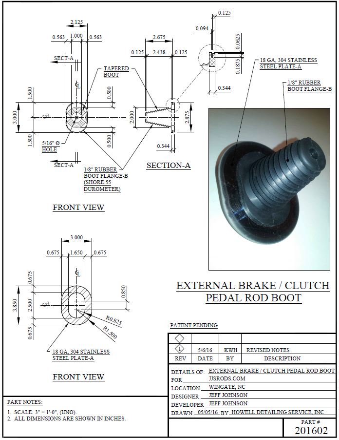 Borgeson 32341816-1 Firewall Boot - image 2