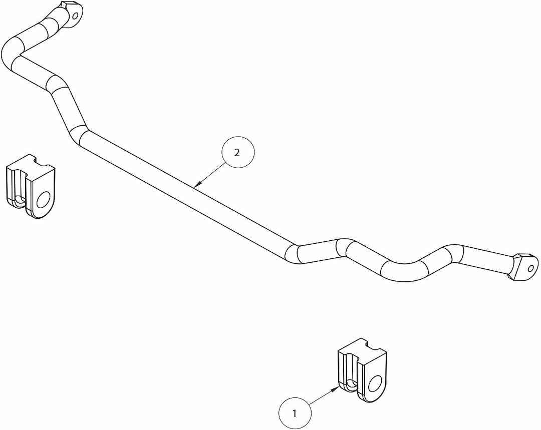Roadmaster 1139-176 Stabilizer Bar - 1-3/8 in Front