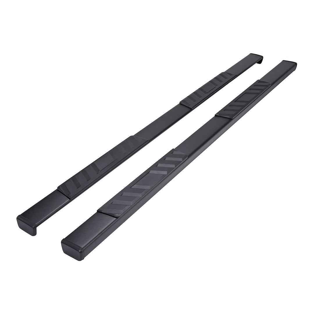 TrailFX A4011B 4 in Trapezoidal Nerf Step Bars - Black, 300 lb