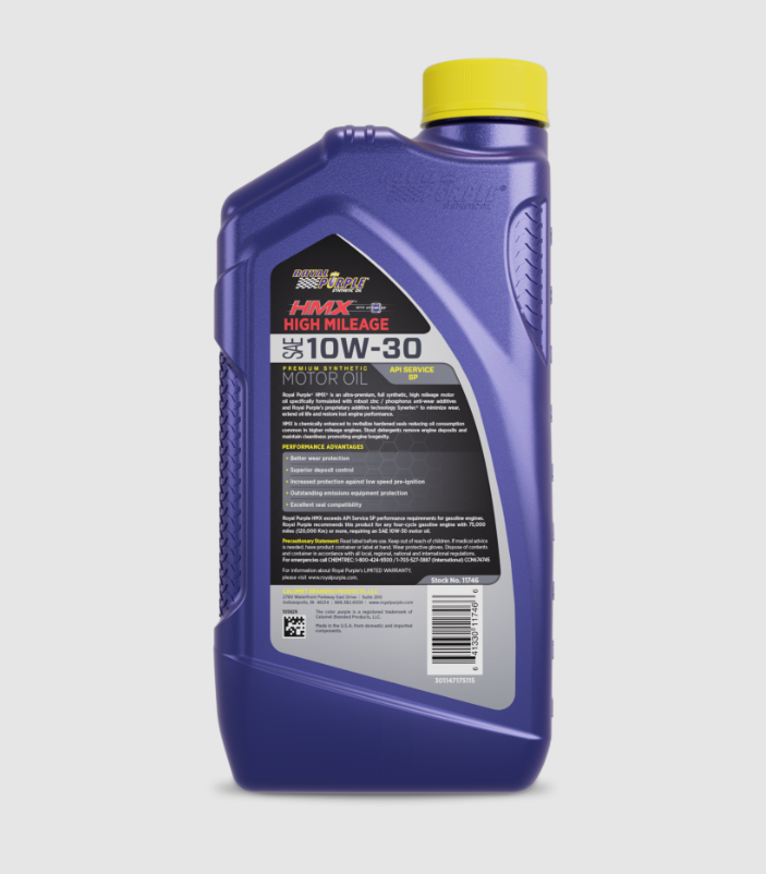 Royal Purple 11746 HMX Synthetic 10W-30 Oil, 1 Qt