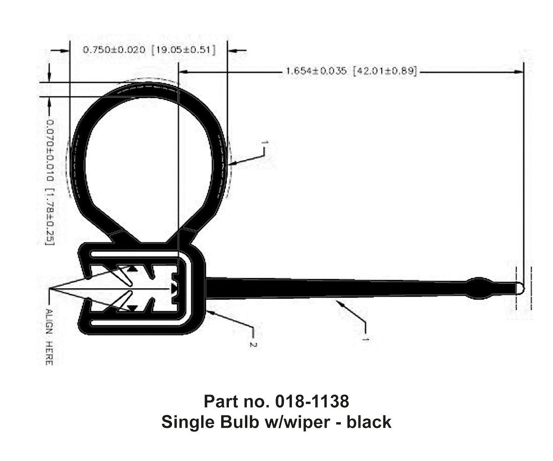 Ap Products 018-1138 Slide Out Seal - image 2