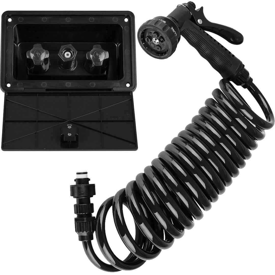 Dura Faucet DF-SA189-BK Exterior Quick-Connect Spray Kit - Black