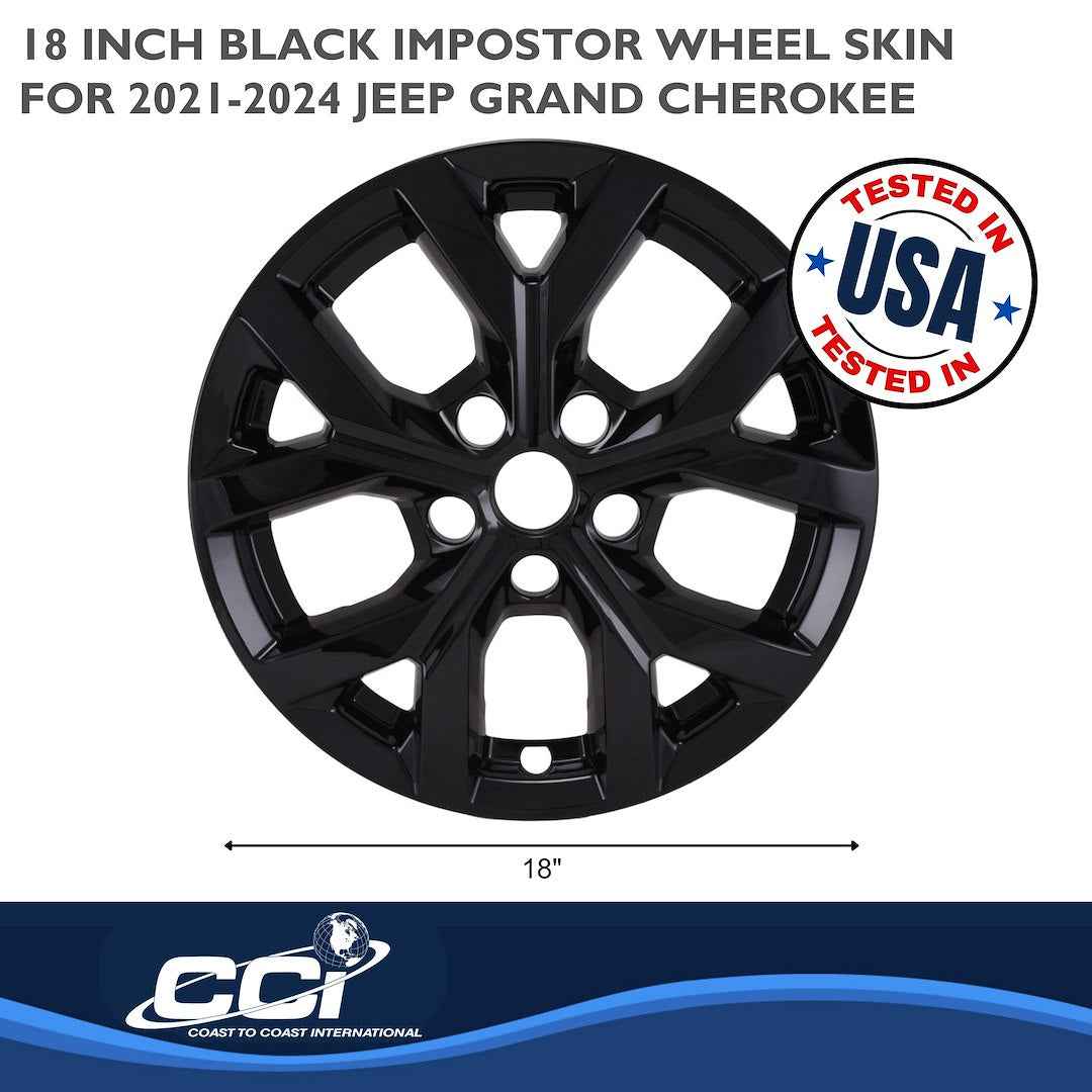 Coast To Coast IMP483BLK Grand Cherokee Black Wheel Skin