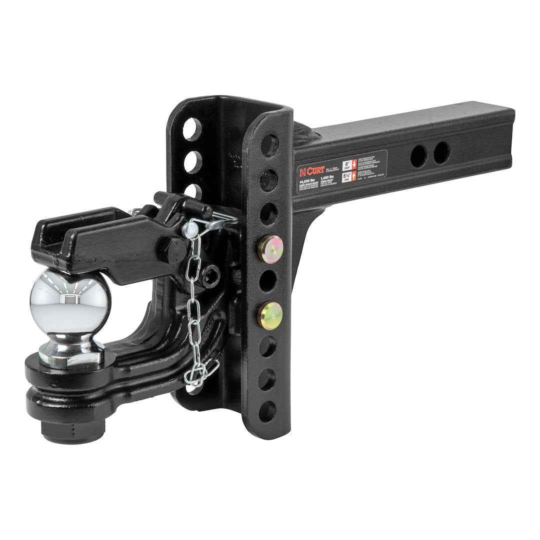 CURT 45907 Pintle Hook - 2 in Receiver, 13000 lb