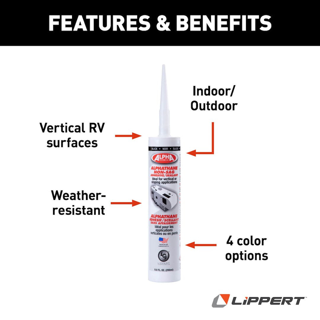 Lippert Components Lippert 9.8 Ounce White Paste Caulk (862162)