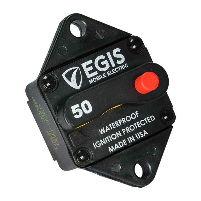 Egis 4706-050 50A Circuit Breaker - Panel Mount, 48V DC