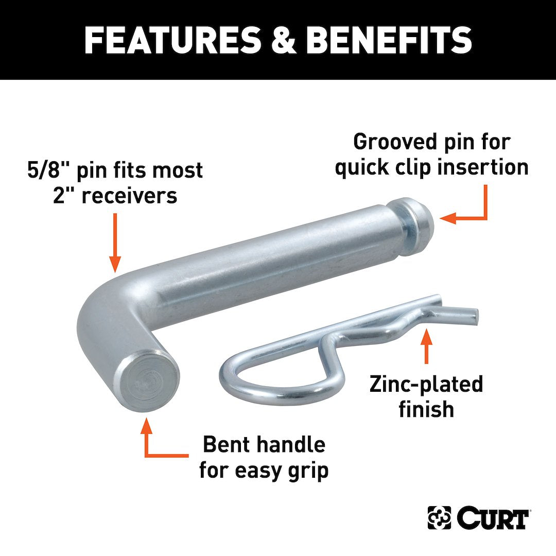 CURT Single Fully Universal 2 Inch Receiver Hitch Trailer (21504)