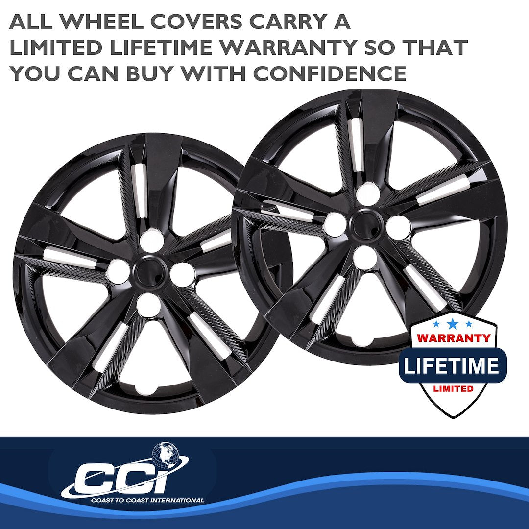 Coast To Coast 55216BLK Black Kicks Wheel Covers, Set of 4 - image 4