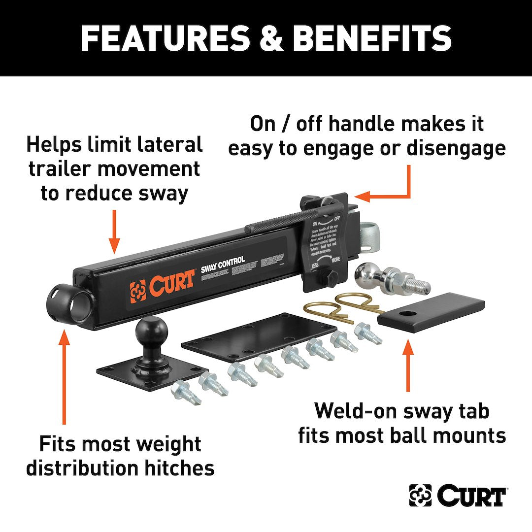 Curt 17200 Weight Distribution Hitch Sway Control Kit - image 2