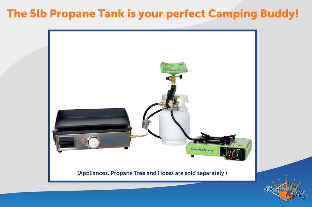 Flame King YSN05LB Propane Tank - 5 lb