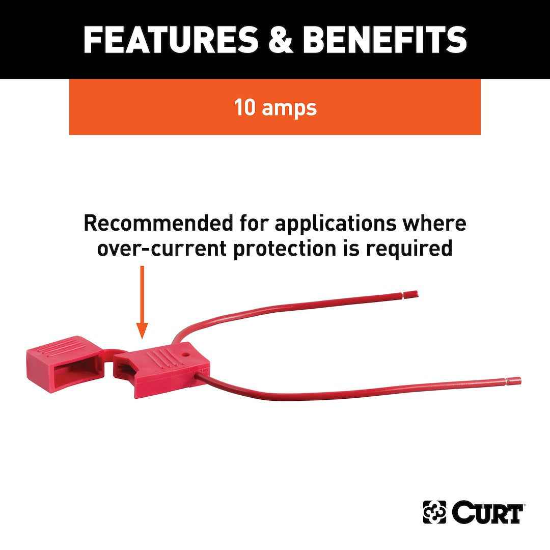 CURT 58470 Fuse Holder - In-Line, Pack Of 12