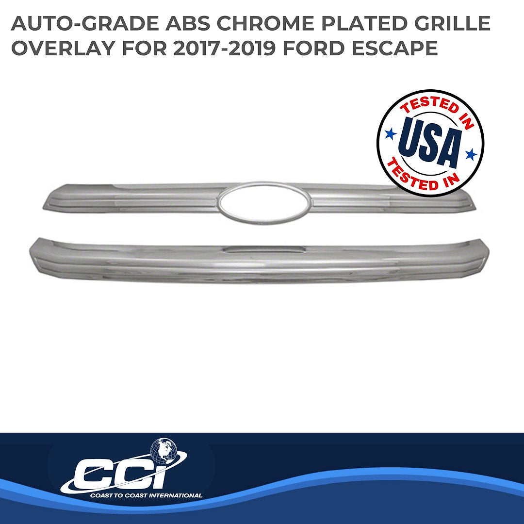 Coast To Coast GI148 Chrome Two-Bar Escape Grille Overlay