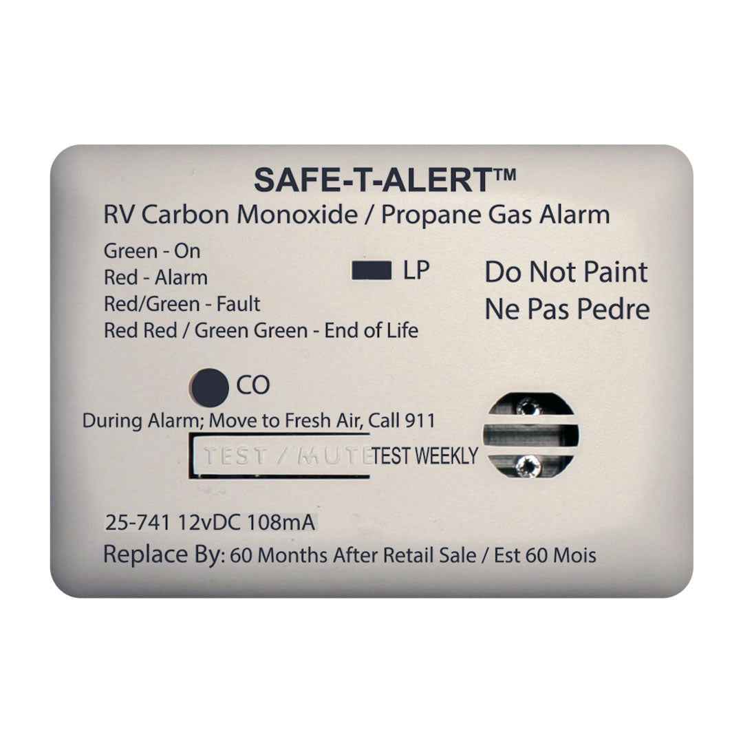 MTI 25-741-WT RV Carbon Monoxide/Propane Alarm - White
