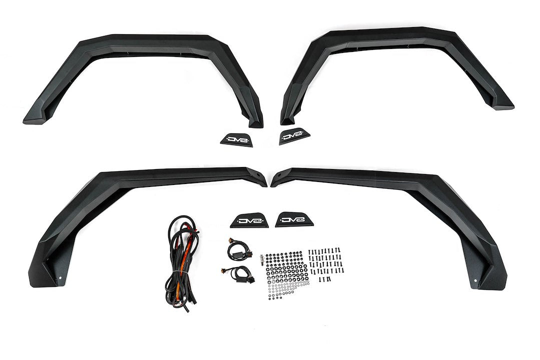 DV8 Offroad FDGL-09 Armor Flat Fender Flares
