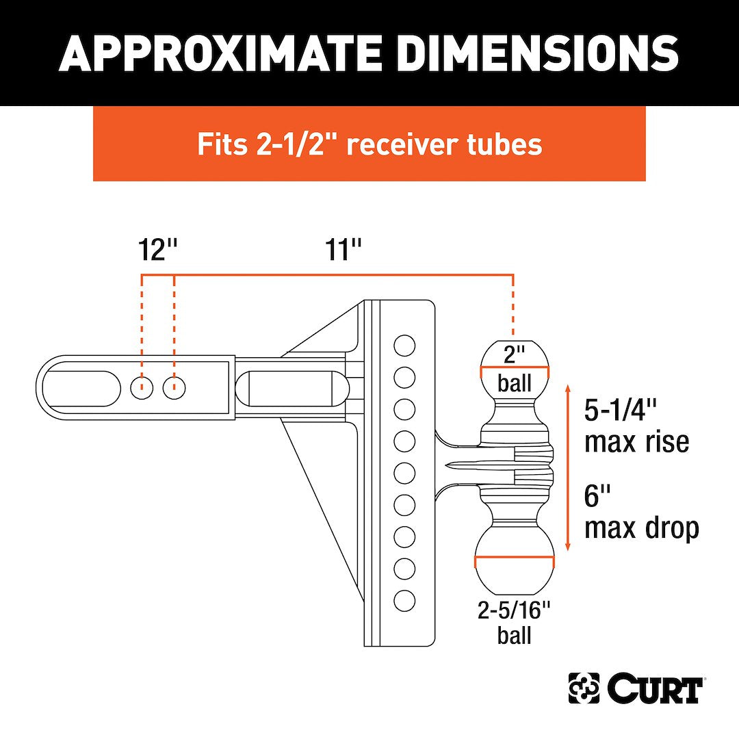 Curt 45902 Trailer Hitch Ball Mount - image 9