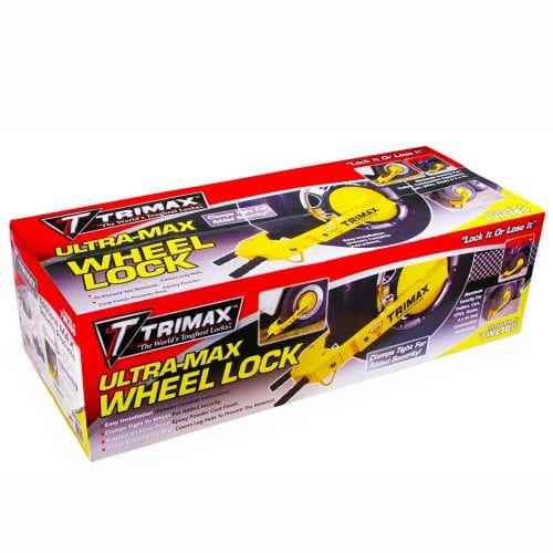 Trimax Locks TWL100 Trailer Wheel Locking Boot - Yellow
