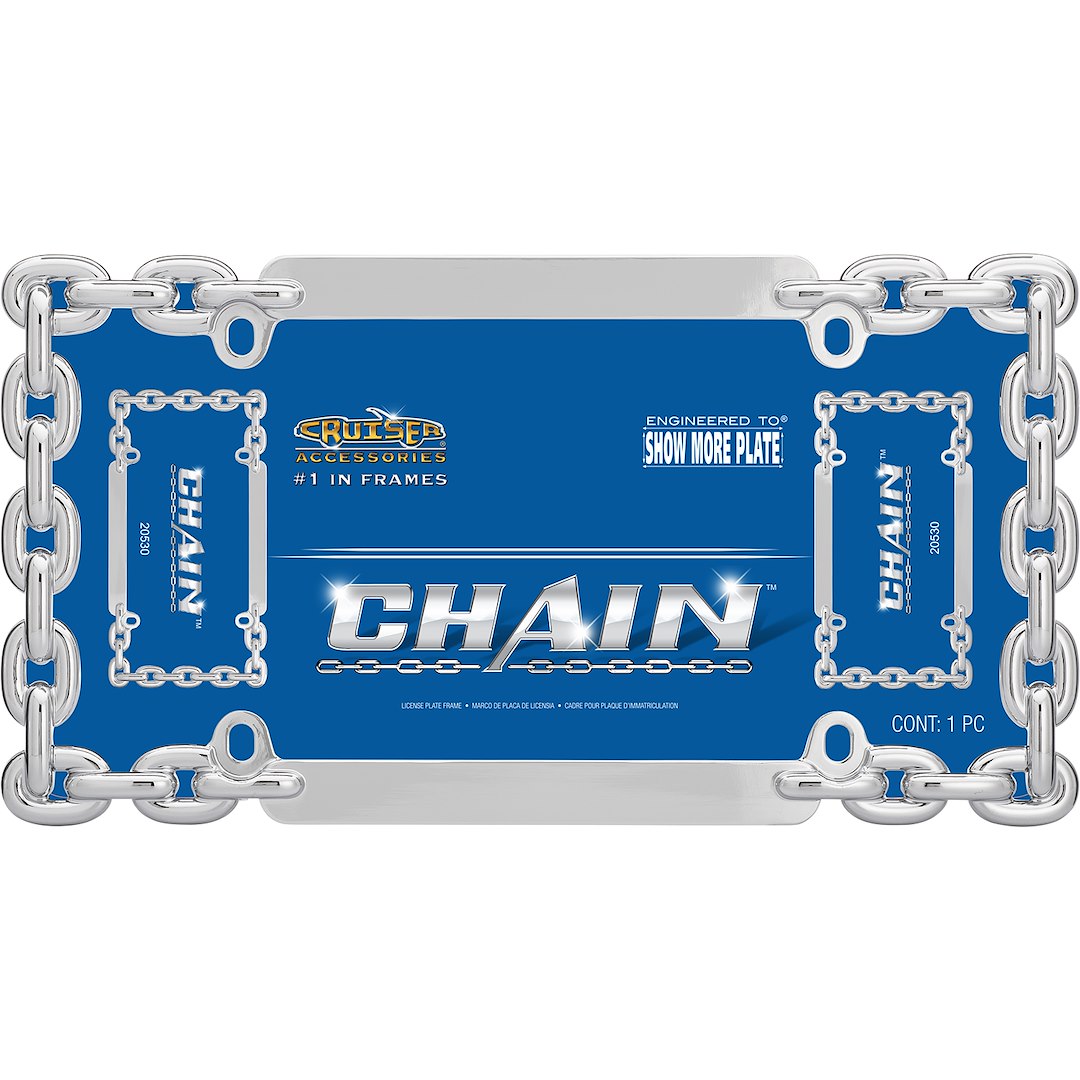 Cruiser 20530 License Plate Frame - Chain, Automotive