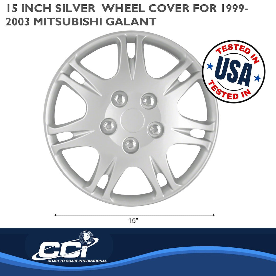 Coast To Coast B881315S Silver Galant Wheel Covers - image 2