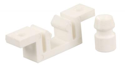 JR Products Entry Door Latch (81855) – Material: Plastic