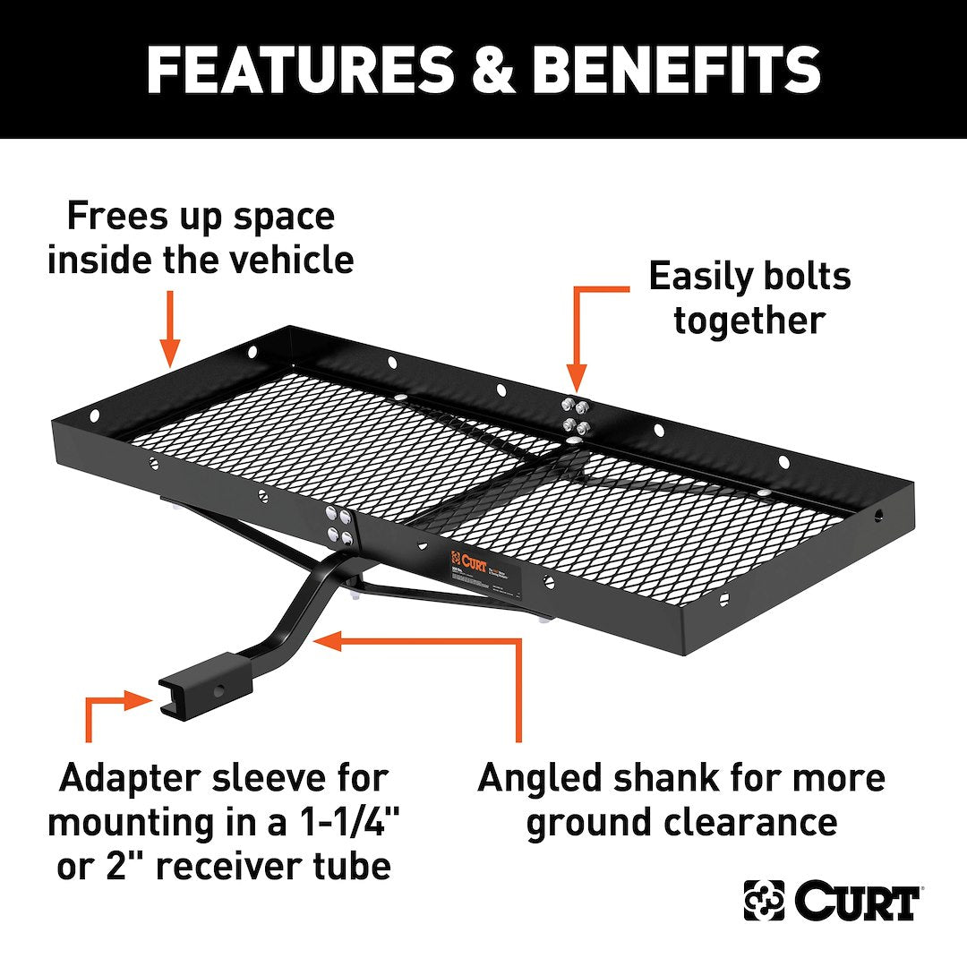 Curt 18110 Trailer Hitch Cargo Carrier - image 2