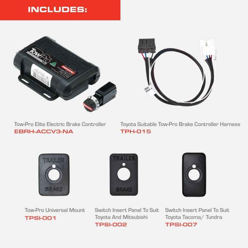 Redarc CIKTP-NA-001 Tow-Pro Elite Brake Controller Mounting Kit