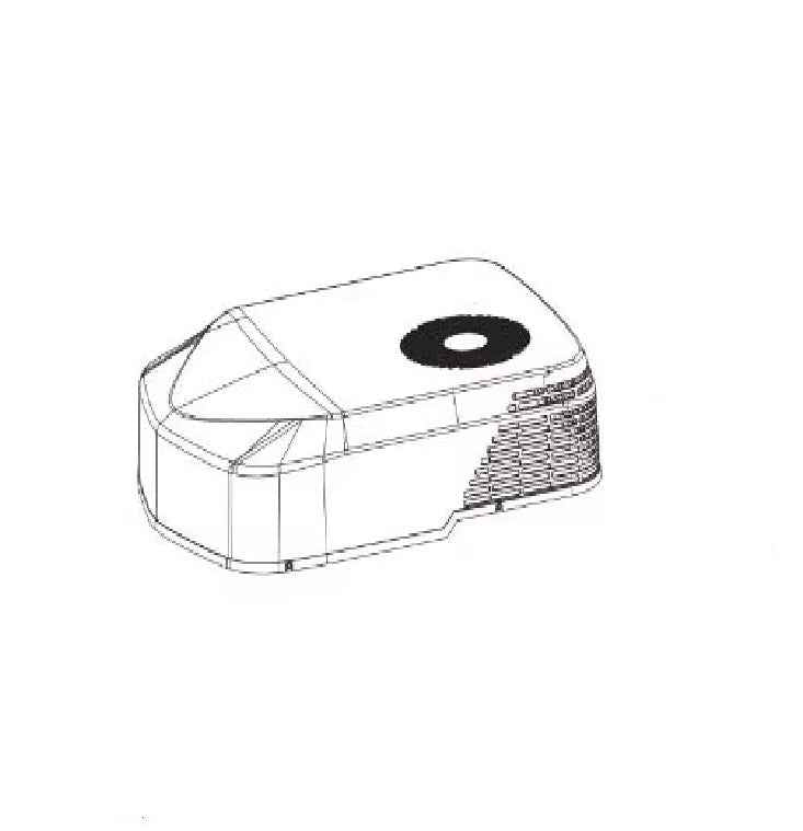 GE Appliances WP76X33333 A/C Ceiling Assembly Shroud - Black