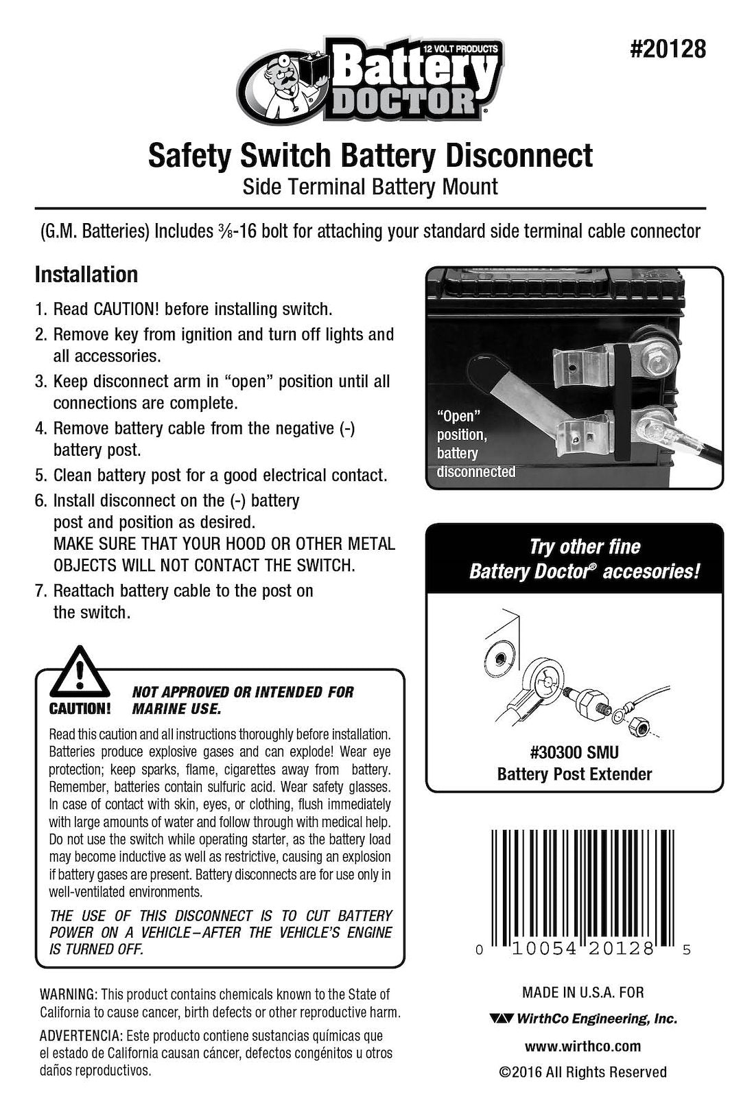 Wirthco 20128 Battery Disconnect Switch - image 3