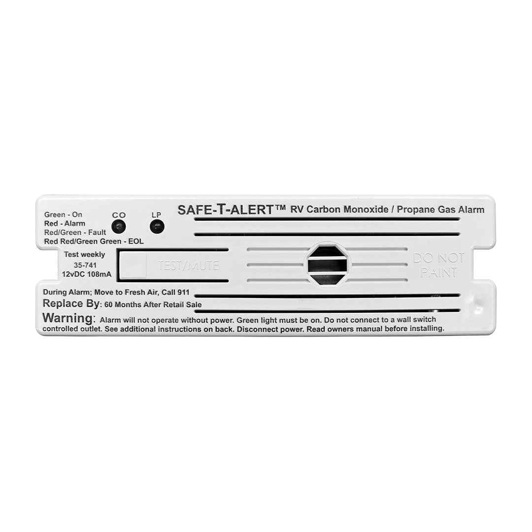 MTI 35-741-WT RV Carbon Monoxide/Propane Alarm - White