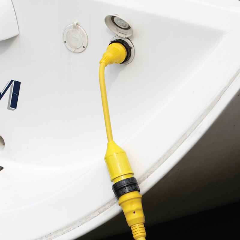 Marinco 121A 50A to 30A Marine Shore Power Pigtail Adapter – 20"