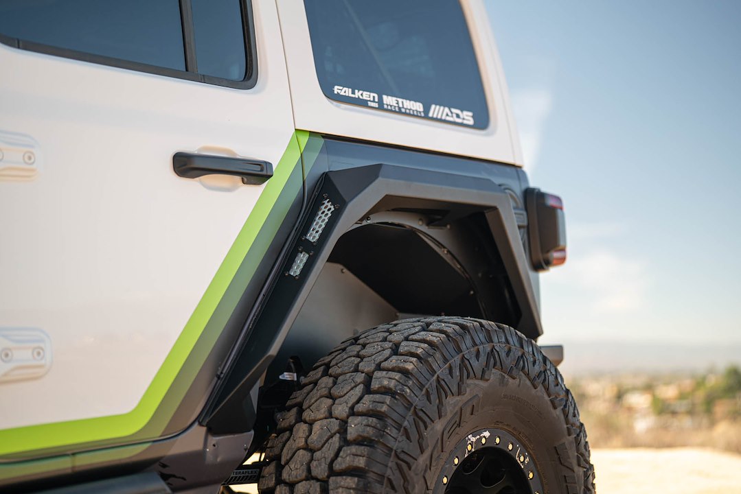 DV8 Offroad FDJL-09 Armor Steel Flat Fender Flares