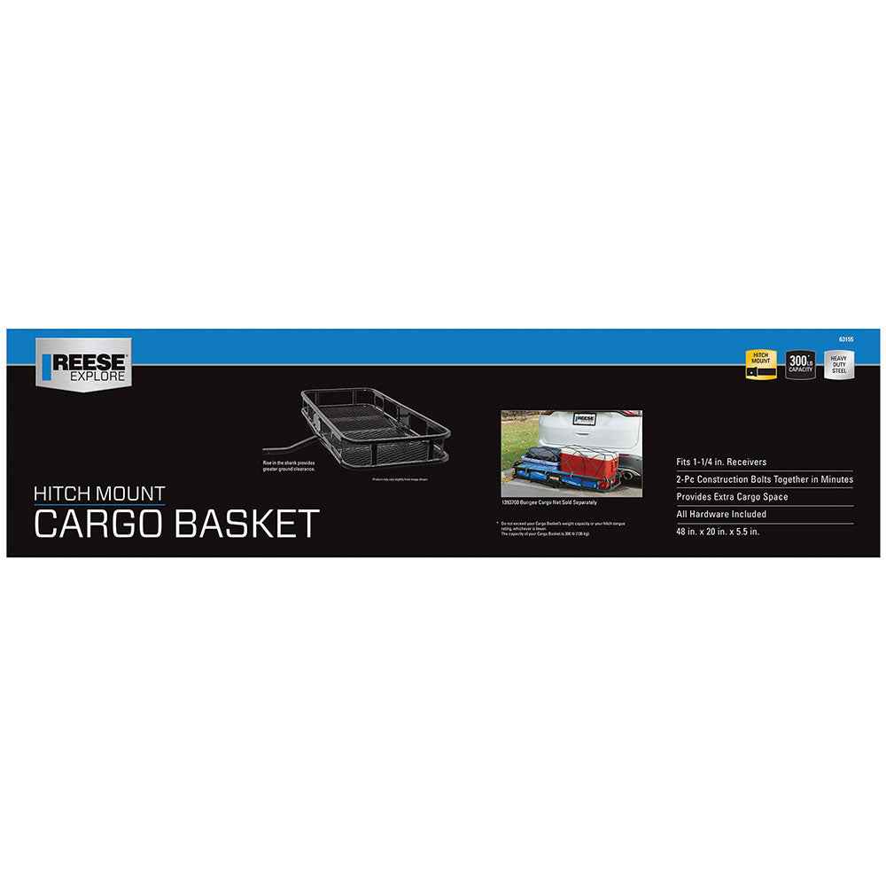 Reese 63155 Trailer Hitch Cargo Carrier - 300 lb