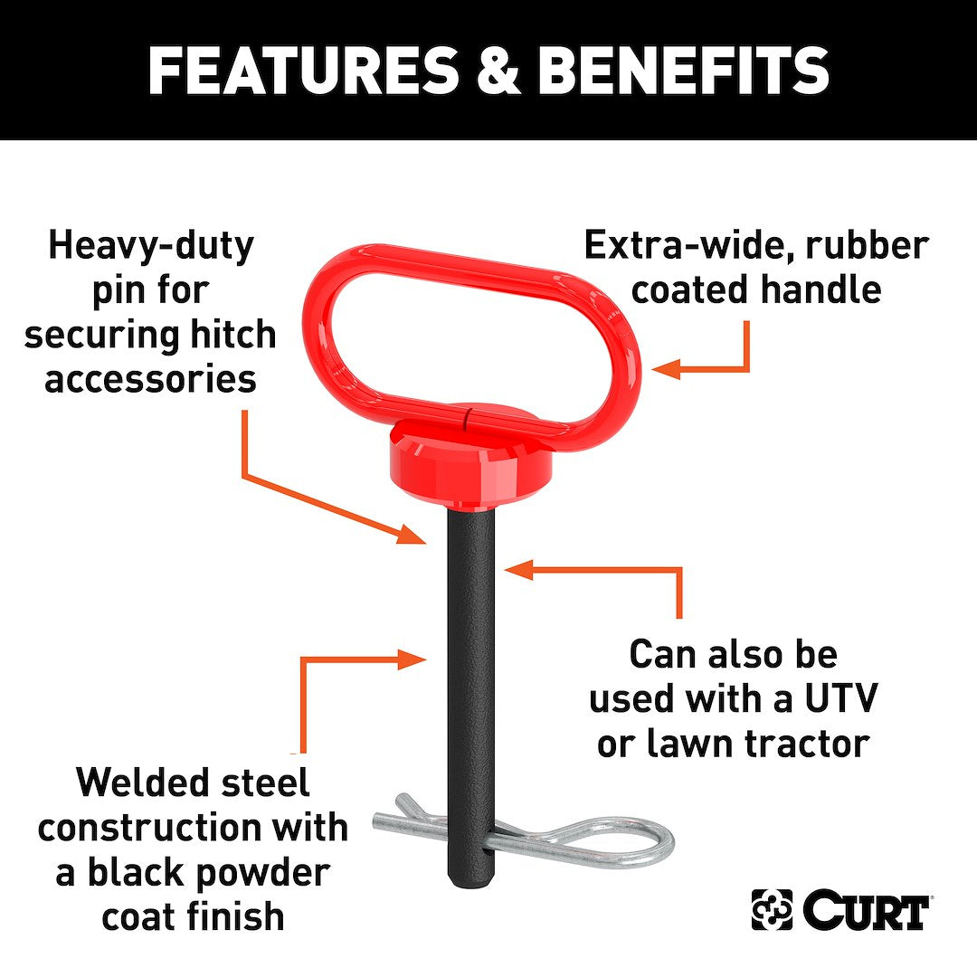 CURT Single Fully Universal 2 Inch/ 2-1/2 Inch Receiver Hitch (45805)